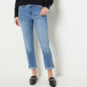 Laurie Felt Medium Wash Classic Boyfriend Jeans